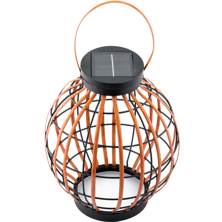 LED solární lampa Venkovní zahradní stojací závěsná lucerna 3000K IP44 30.5 cm soumrakový senzor