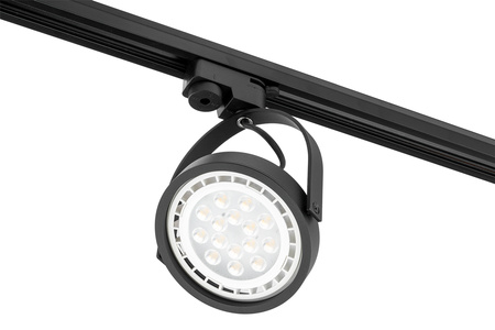 Kolejové bodové svítidlo LEON ES111 stropní svítidlo Pohyblivé černé