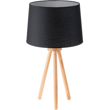 Stojací lampa E27, Nastavitelnou Výškou Černá CLARA LUMILED