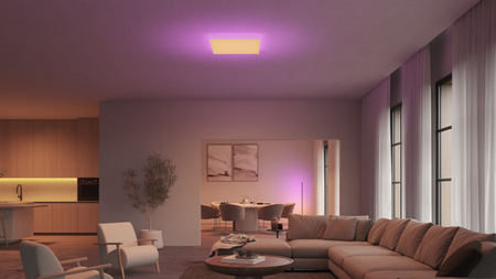 LED panel Stropní svítidlo pro povrchovou montáž 60x60 cm 67W 4850lm IP20 Bílá a barevná Ambiance RGB + TW White Smart SMART Zigbee Bluetooth Datura Philips HUE