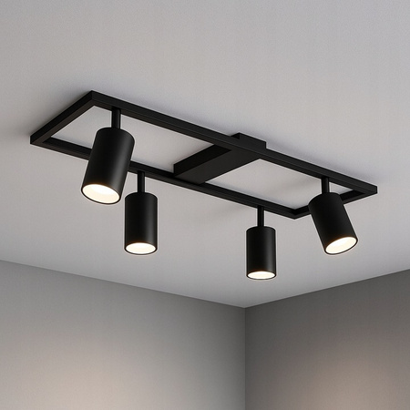 Lustr Stropní svítidlo Dekorativní 4x GU10 Black Masterled