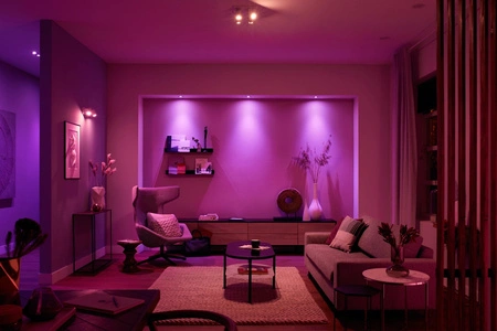 Bílá a barevná ambientní lampa Philips HUE Argenta 4x4,2W Bluetooth Zigbee