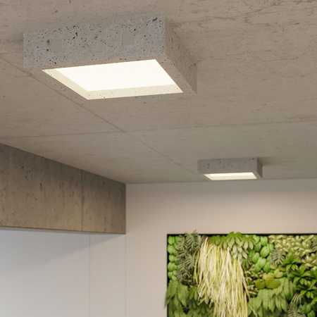 Svítidlo pro povrchovou montáž RIZA LED 18W 3000K Plafond Industrial Grey SOLLUX