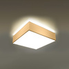 Svítidlo pro povrchovou montáž HORUS 2xE27 Plafond Square 35cm Modern White SOLLUX