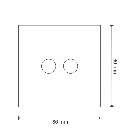 Dotykový spínač dvoupólový WIFI Smart max 2x 800W 230V Tuya GOLDLUX (Polux)