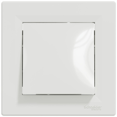 Spínač Spínač Single Cross Jednopólový zapuštěný Asfora IP20 White