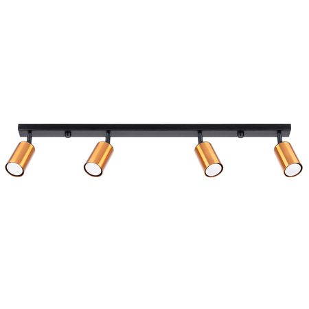 WINX 4L 4xGU10 Spotlight Moving Black-Copper Moderní stropní svítidlo SOLLUX