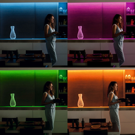 LED pásek RGB 5 m stmívatelný Vícebarevné dálkové ovládání Philips