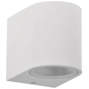 Venkovní zahradní nástěnné svítidlo s LED 1x GU10 BOSTON GOLDLUX (Polux) ALUMINIUM White oválné