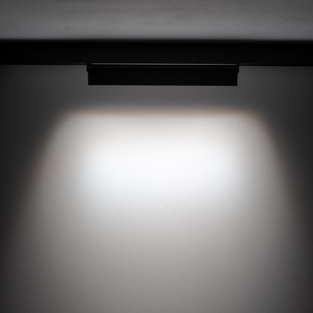 Přípojnicový reflektor 1 fáze LED 15W 1400lm 4000K neutrální černá Moderní LVM FOCUS OUT 10645 Nowodvorski