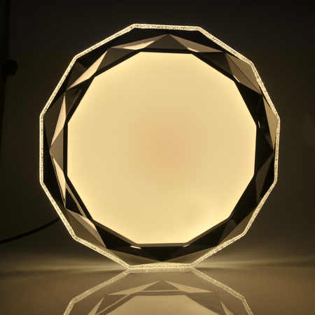PLAFON LED diamantové svítidlo stropní svítidlo 50cm 3000-6500K s dálkovým ovládáním GLOSSY GOLDLUX (Polux)