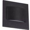 Schodišťové světlo LED 1,5W 30lm 3000K Warm Square Black Erinus Kanlux