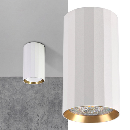 Spot GU10 White Gold NICEA Sanico Goldlux svítidlo pro povrchovou montáž