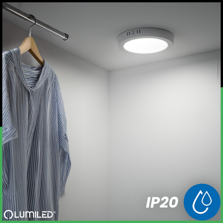 Stropní svítidlo LED pro povrchovou montáž 18W Round 4000K GLOW White LUMILED