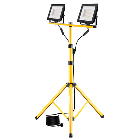 LED Reflektor Pracovní Lampa na Stativu 2x 50W, 4000K ZUNA LUMILED
