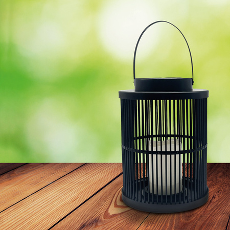 Solární lucerna Zahradní LED závěsná dekorativní IP44 1800K teplá 25cm