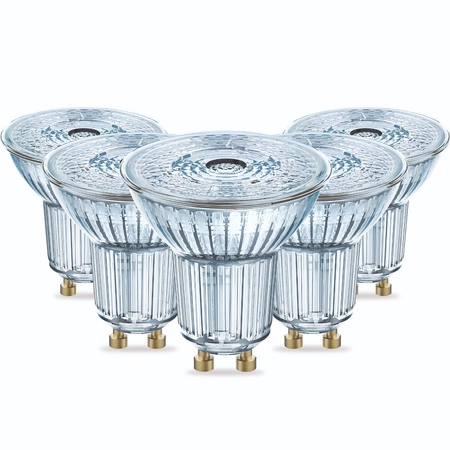5x LED žárovka GU10 4.5W = 50W 350lm 3000K Teplá bílá 36° CRI90 DIMMABLE OSRAM Parathom