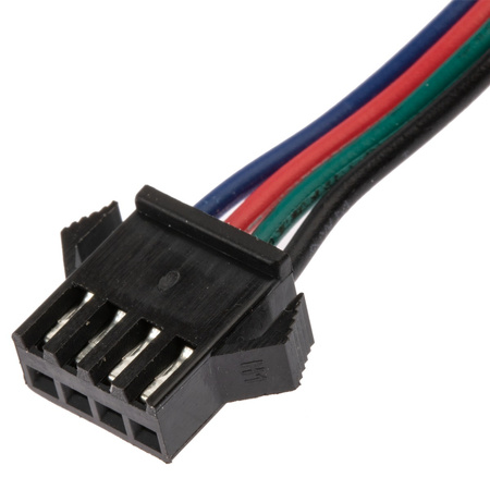Zásuvka pro RGB LED pásek 4-PIN s 12mm kabelem