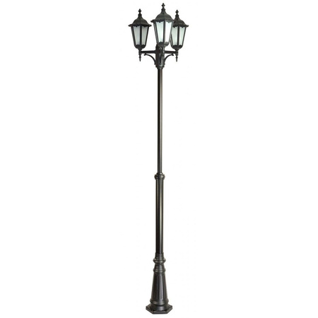 Venkovní zahradní lampa LANTERN E27 Retro Classic OGMWN 3 195-295cm černá Su-Ma