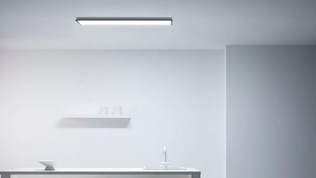 LED povrchový panel 120x30 Stropní světlo CASETON 36W Black SMART WiFi WiZ