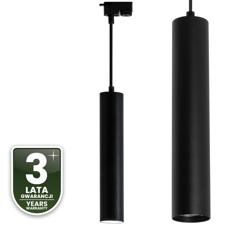 Závěsné závěsné svítidlo Rail 29cm Reflector GU10 LED SOPLO Black LUMILED