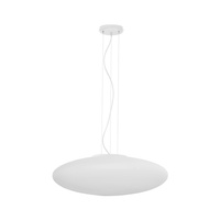 Závěsné stropní svítidlo GALA Skleněné stínidlo bílé moderní 4xE27 913 TK Lighting