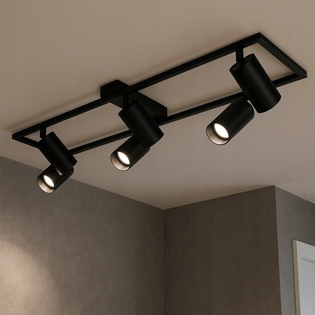 Lustr Stropní svítidlo Dekorativní 6x GU10 Black Masterled