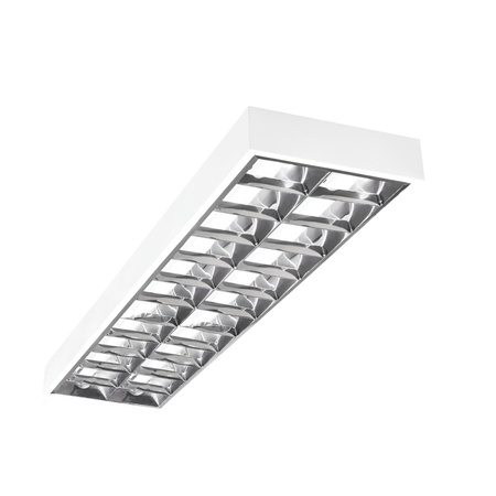 LED T8 120x30cm G13 obdélníkové svítidlo pro povrchovou montáž bílé NOTUS Kanlux