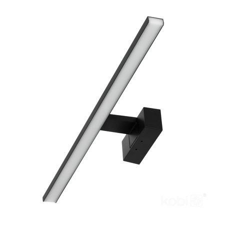 Zahradní venkovní nástěnná LED lampa 12W 840lm 4000K Neutral IP44 Black Lumireflect Kobi