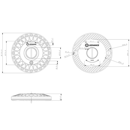 LED stropní bateriová kempingová svítilna 3xAAA 120lm 4000K LEDVANCE