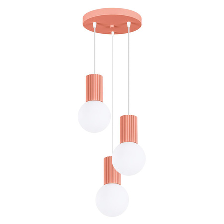 Stropní závěsné svítidlo 3x G9 Round Orange Modern Matte Halo Sollux