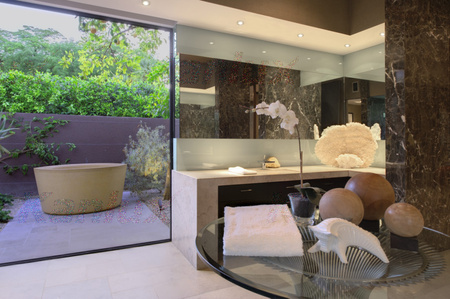 LED GU5.3 Round Gold IP44 Marin Kanlux halogenové bodové svítidlo pro zapuštěnou montáž