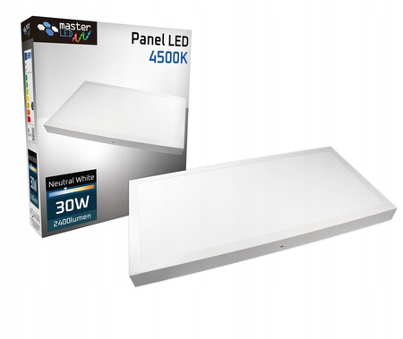 Přisazený LED panel. kazeta 60x30cm 30W 2400lm 4500K 120°