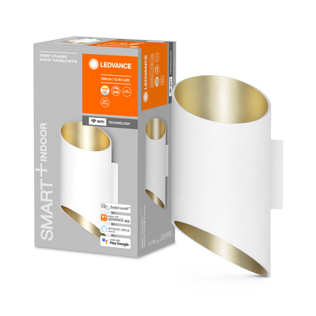 Chytré nástěnné svítidlo SMART + WIFI 12W ORBIS CYLINDRO WHITE LEDVANCE