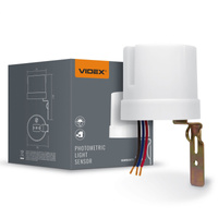 Venkovní fotometrické soumrakové čidlo 25A bílé IP44 VL-SN03 Videx