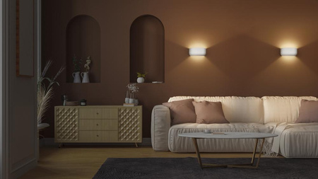 Dekorativní nástěnné svítidlo Nástěnná povrchová montáž E27 Bílá Dekor Ledvance