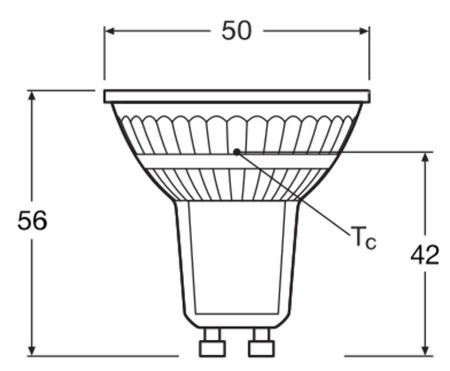 LED PAR16 GU10 4,3W = 32W 350lm 4000K neutrální bílá 120° LEDVANCE