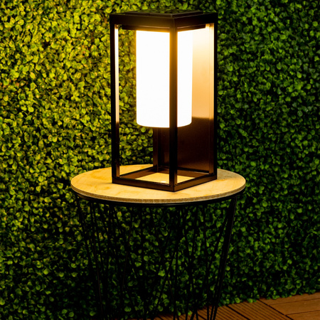 LED venkovní solární lampa zahradní stojící 3000K IP44 28.5cm soumrakový senzor