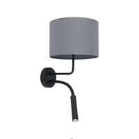 HOTEL 9071 Nowodvorski Nástěnná lampa Šedá E27 Nástěnná lampa Kulatý Materiál + Ocel Elegantní