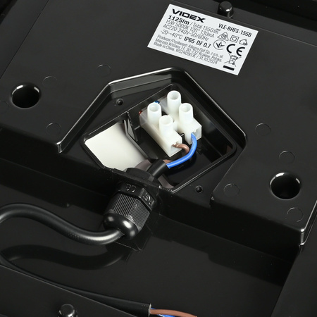 Plafond LED lampa 15W 1125lm 5000K Neutrální 120° IP65 IK07 Povrchová montáž Černá VIDEX