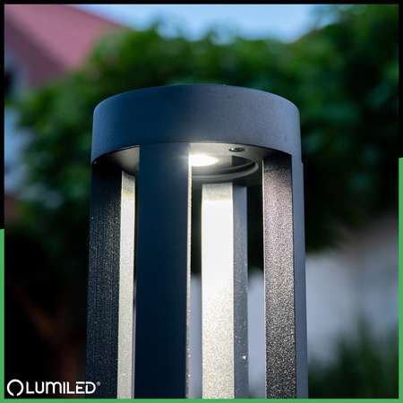 Venkovní zahradní lampa 12W, LED sloupek 80cm 4000K QUERO LUMILED