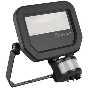 LED reflektor 10W 1100lm 3000K IP65 černý se senzorem pohybu a soumraku LEDVANCE Floodlight