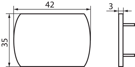 Krytka vodiče šedá TEAR KANLUX