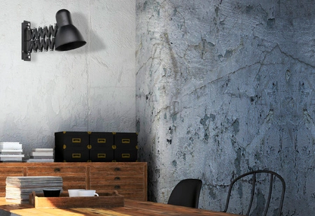 Nástěnné svítidlo HARMONY 9890 Nowodvorski Černá E27 Ocelové průmyslové nástěnné svítidlo Harmonica