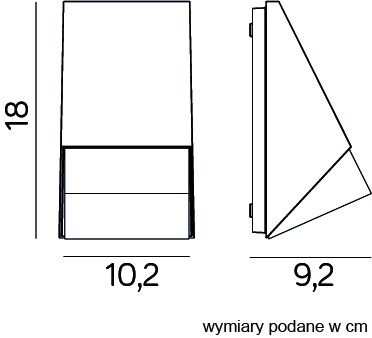 Venkovní zahradní lampa LED NÁSTĚNNÁ LAMPA Oli M1503 GU10 Su-Ma