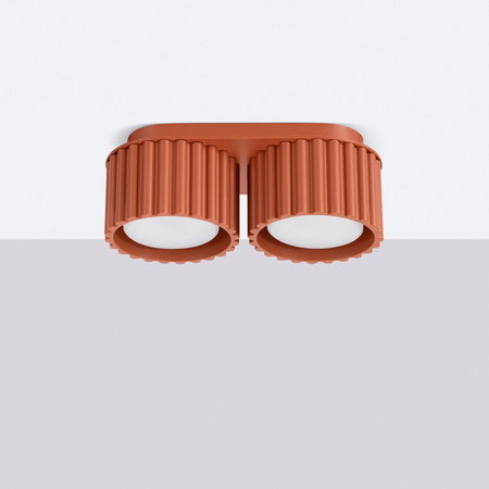 Svítidlo pro povrchovou montáž 2x GX53 hliník okrově červená Aura Deep Space SL.1803 Sollux