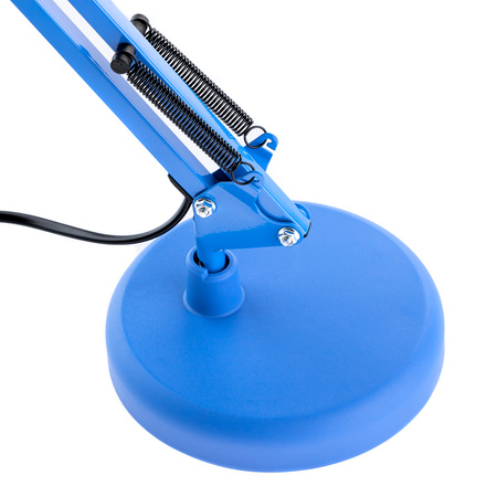 Stolní lampa E27, Modrá + držák na stůl TOBI LUMILED