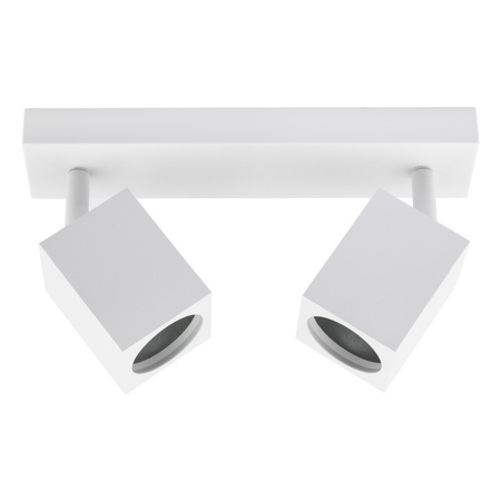 Stropní reflektorové nástěnné svítidlo 2xGU10 QUANTUS White