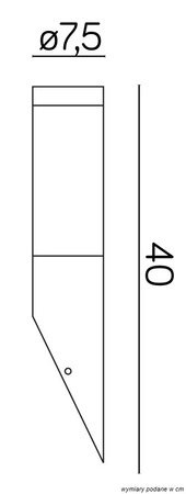Venkovní zahradní svítidlo Nástěnné svítidlo LED Inox ST 021 E27 Su-Ma