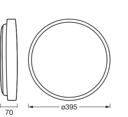 Plafond LED stropní svítidlo 24W 1500lm 3000K teplé stmívatelné hnědé 39cm Orbis Ledvance